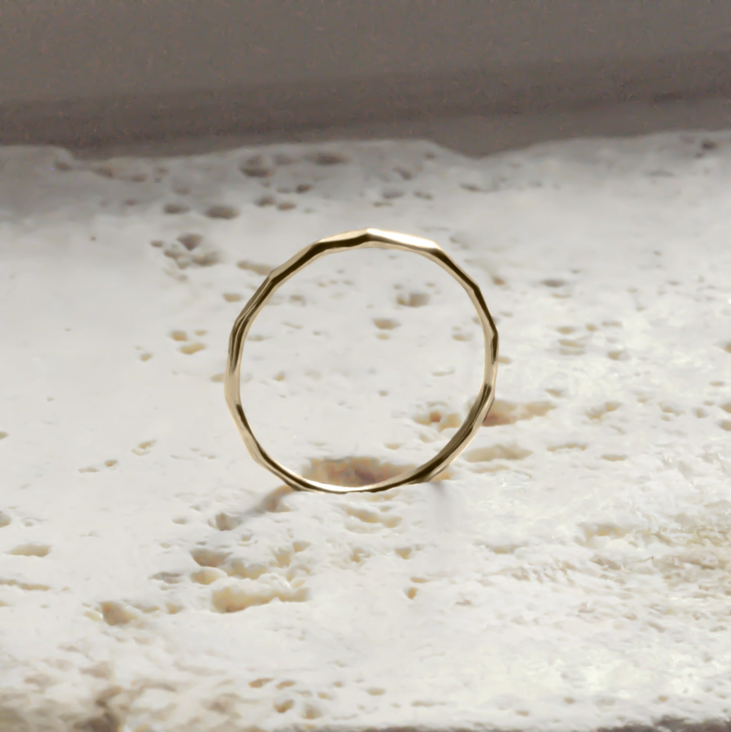 Soraya Hammered Stacker Ring