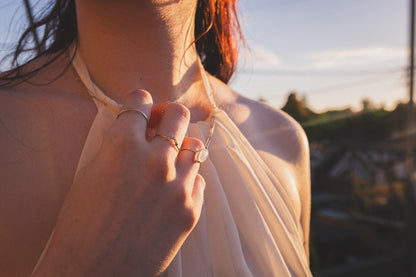 Soraya Hammered Stacker Ring
