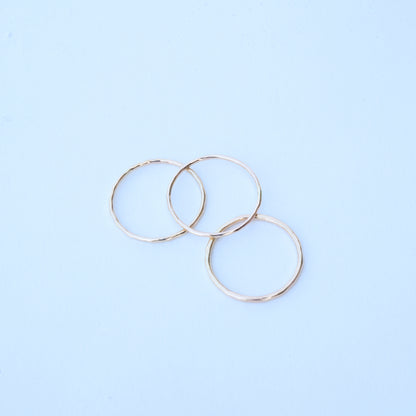Soraya Hammered Stacker Ring